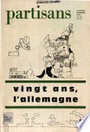 Vingt ans, l'Allemagne