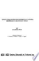 Vingt-cinq ans de linguistique au Canada