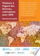 Violence à l’égard des femmes, estimations pour 2018