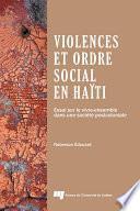 Violences et ordre social en Haïti
