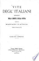 Vita degl' Italiani benemeriti della libertà e della patria scritte da Mariano d'Ayala pubblicate per cura dei figli