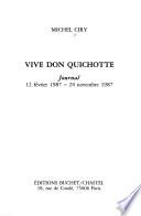 Vive Don Quichotte