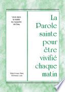 Vivre dans la réalité du royaume de Dieu