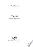 Vivre ici