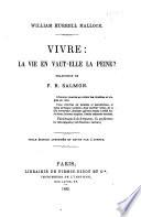 Vivre: la vie en vaut-elle la peine?