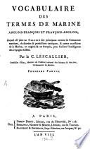 Vocabulaire des termes de marine