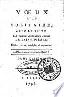 Voeux d'un solitaire