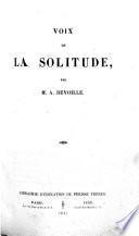 Voix de la solitude
