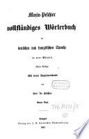 Vollstaendiges Woerterbuch der deutschen und franzoesischen Sprache