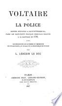 Voltaire et la police