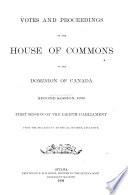 Votes and Proceedings - House of Commons