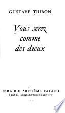 Vous serez comme des dieux