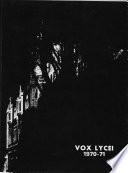 Vox Lycei 1970-1971