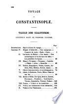 Voyage à Constantinople, par l'Italie, la Sicile et la Grèce, retour par la Mer Noire, la Roumélie, la Bulgarie, ..., la Hongrie, l'Autriche et la Prusse, en ... 1853