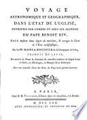 Voyage astronomique ... dans l'etat de l'église