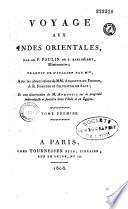 Voyage aux Indes Orientales