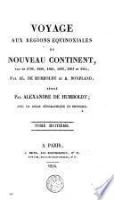Voyage aux Régions equinoxiales de Nouveau Continent fait en 1799, 1800, 1801, 1802, 1803 et 1804 por Al. de Homboldt et A. Bonpland, 8