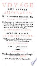 Voyage aux terres australes, a la Nouvelle Hollande, &c. fait en M. DC. XCIX ... Avec le voyage de Lionel Wafer. Où l'on trouve la description de l'isthme de Darien dans l'Amerique, &c