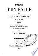 Voyage d'un exilé de Londres à Naples