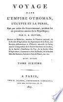 Voyage dans l'Empire Othoman, l'Egypte et la Perse