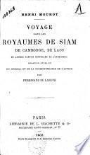 Voyage dans les royaumes de Siam, de Cambodge, de Laos et autres parties centrales de l'Indo-Chine