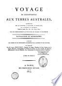 Voyage de découvertes aux terres australes exécuté ... pendant les années 1800, 1801, 1802, 1803 et 1804 ...