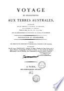 Voyage de découvertes aux terres australes exécuté sur les corvettes le Géographe, le Naturaliste, et la goëlette le Casuarina pendant les années 1800, 1801, 1802, 1803 et 1804 ... Historiqe