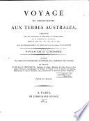 Voyage de découvertes aux terres australes, ... Navigation et géographie ... Rédigé par L. Freycinet