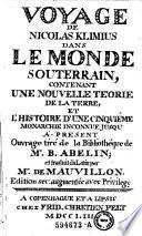 Voyage de Nicolas Klimius dans le monde souterrain. Ed. 2