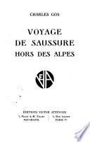 Voyage de Saussure hors des Alpes