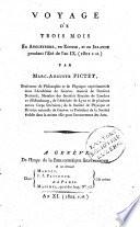 Voyage de trois mois en Angleterre, en Écosse, et en Irlande pendant l'eté de l'an 1801