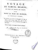 Voyage du fort du prince de Galles à l'Océan nord, entrepris par ordre de la compagnie de la Baie de Hudson