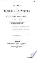 Voyage du Général Lafayette aux États-Unis d'Amérique, en 1824 et 1825