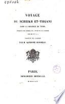 Voyage du Scheikh et-Tidjani