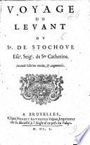Voyage du Sieur de Stockhove with Fermanel, Fauvel, and Baudouin faict es années 1630-1633