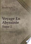 Voyage en Abyssinie, 1809 et 1810