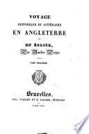 Voyage en Angleterre et en Ecosse