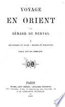 Voyage en Orient: Les femmes du Caire. Druses et Maronites