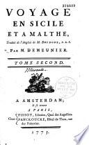Voyage en Sicile et à Malthe. Trad. de l' anglois de M. Brydone,... par M. Demeunier