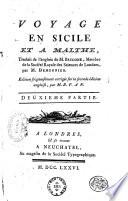 Voyage en Sicile et a Malthe traduit de l'anglois de M. Brydone membre de la Société Royale des Sciences de Londres par m. Demeunier