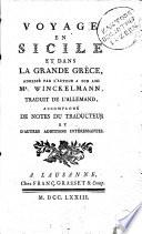 Voyage en sicile et dans la Grande Grece
