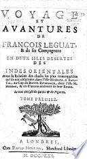 Voyage et aventures de François Leguat & de ses compagnons en deux isles desertes des Indes orientales, ... en d'autres endroits de leur route