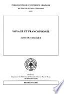 Voyage et francophonie