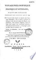 Voyage philosophique, politique et litteraire