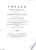 Voyage Sentimental, Suivi Des Lettres D'Yorick A Éliza