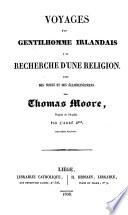 Voyages d'un gentilhomme irlandais à la recherche d'une religion