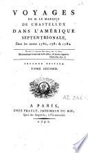 Voyages de M. le marquis de Chastellux dans l'Amérique septentrionale dans les années 1780, 1781 et 1782