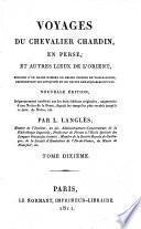 Voyages du chevalier Chardin en Perse et autres lieux de l'Orient [a review of Langlès' ed. by A.L.M.M.B. Jourdain].