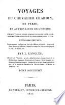 Voyages du chevalier Chardin en Perse et autres lieux de l'Orient