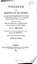 Voyages en Egypte et en Nubie